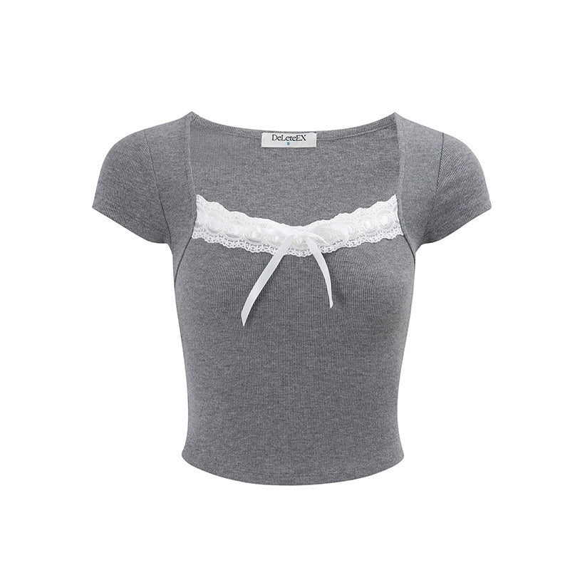 DeleteEx_Soft_Stretch_Slim_Fit_Ribbed_Pink_White_Gray_Womens_Casual_Basic_Crop_Tops_MISSTT