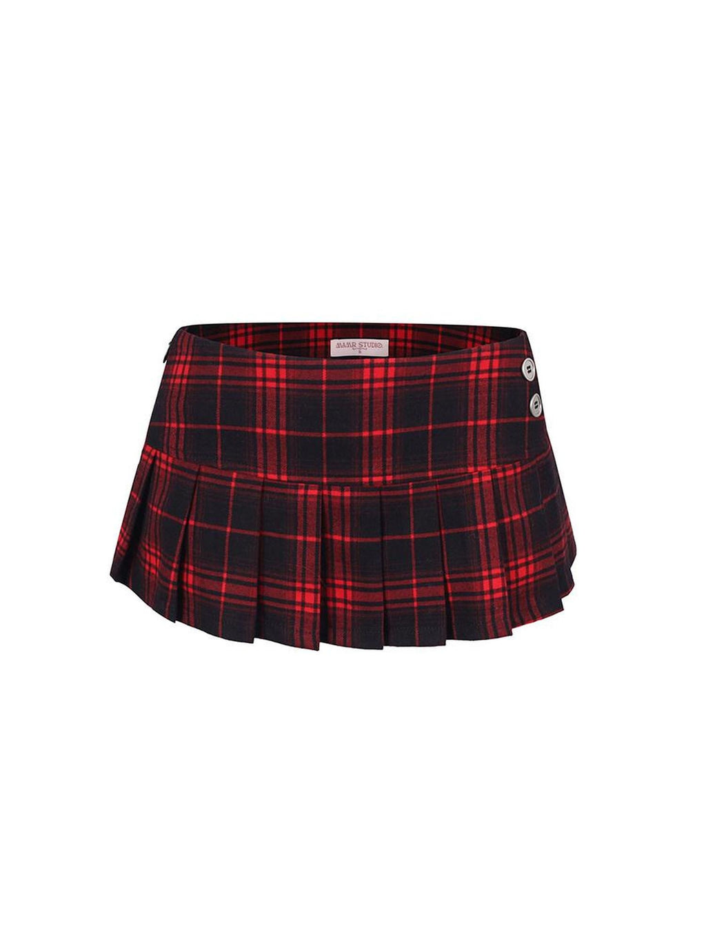DeleteEx Stretch Plaid High Waist A Line Casual Schoolgirl Women Mini Skirts