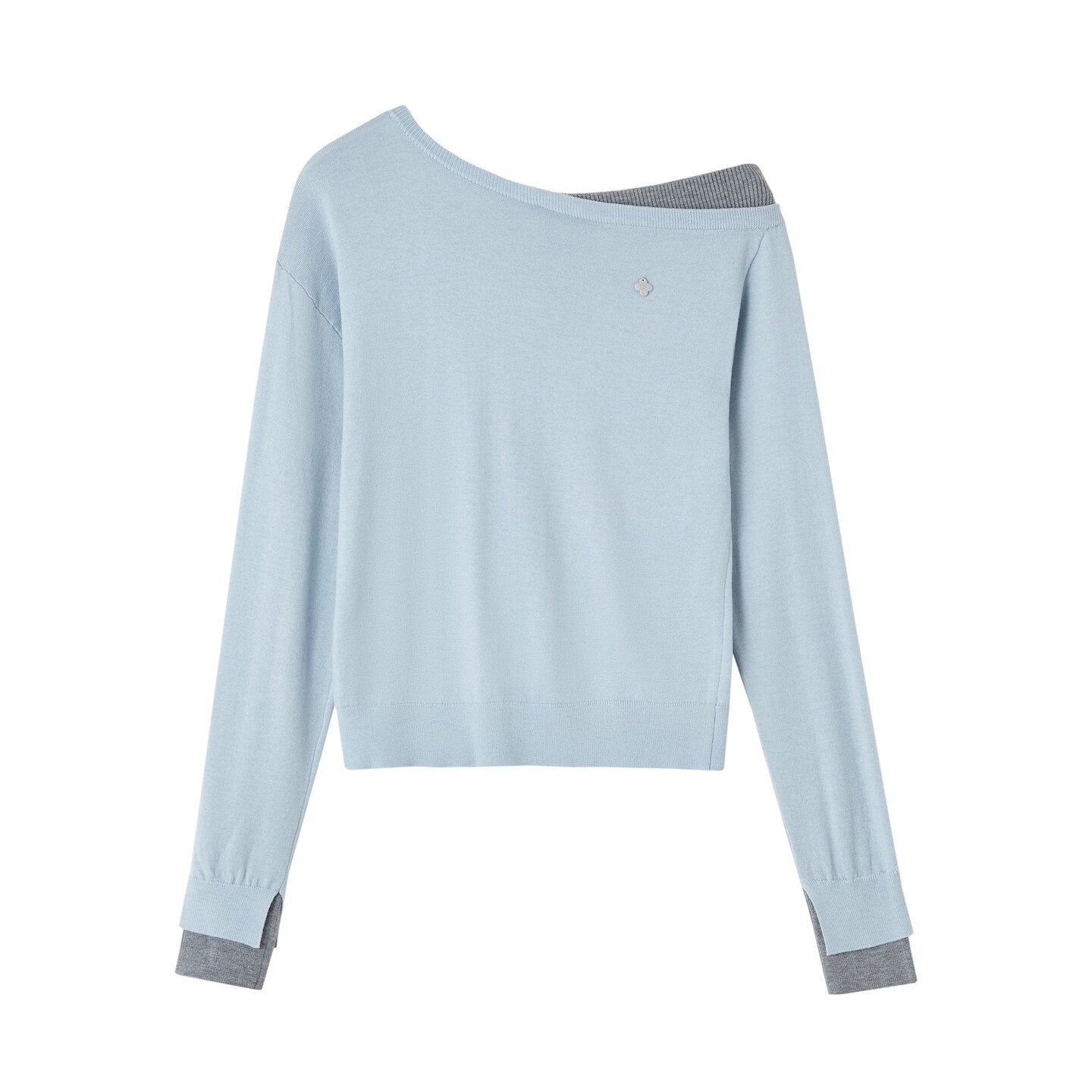 SOMESOWE_Faux_Layered_Colorblock_V-neck_Button_Cardigan_Regular_Women_Knit_Sweaters_MISSTT