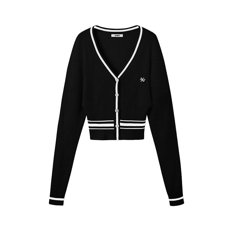 NAWSNOTAWEAR_Lyocell_Blend_Soft_Durable_Contrast_Stripe_V-neck_Casual_Women_Cardigans_MISSTT