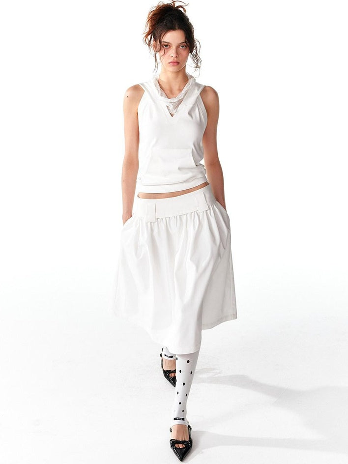 ALINNVSTUDIO Soft Stretch Cotton Slim Fit Halter Patchwork Original Design Women Tank Tops