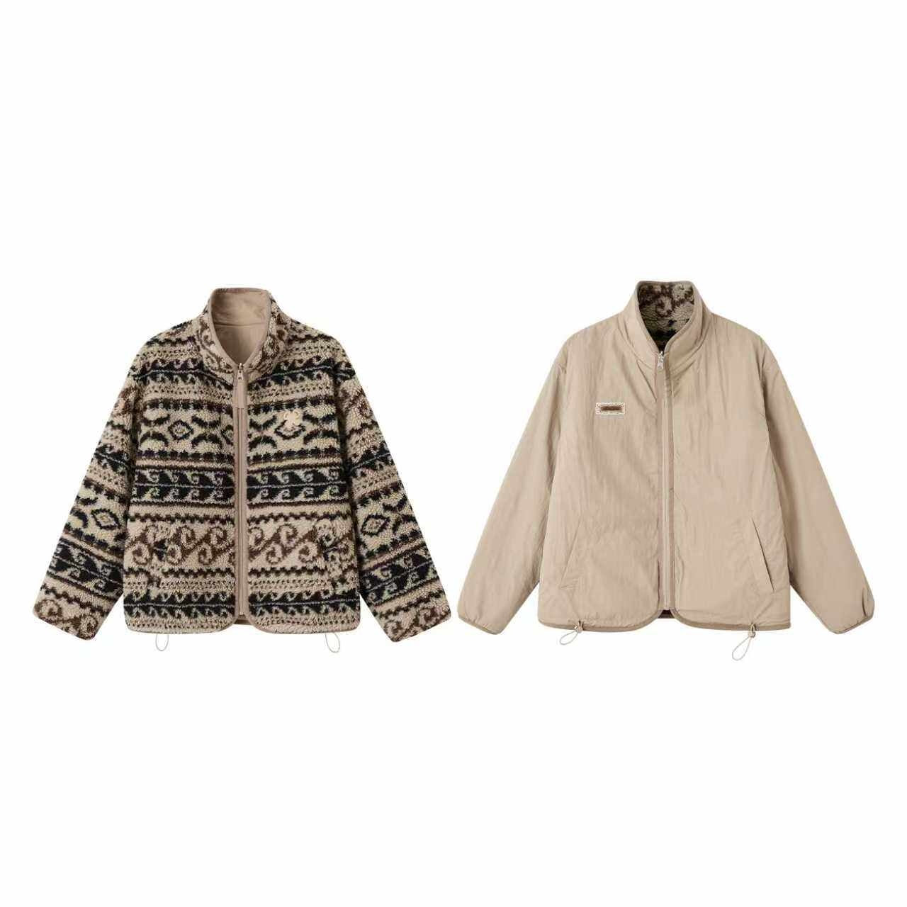 SOMESOWE_Geometric_Zip_Front_Stand_Collar_Loose_Fit_Casual_Women_Polyester_Jackets_MISSTT