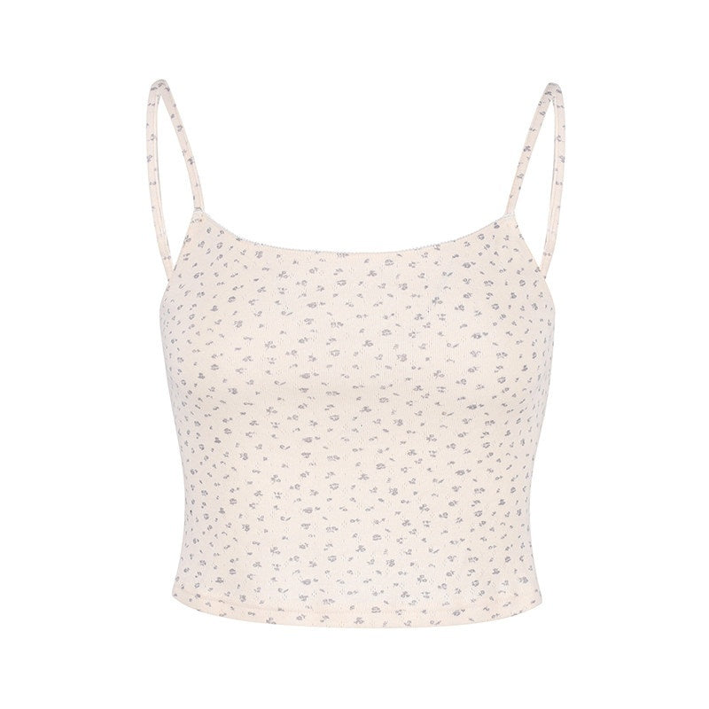 DeleteEx_100_Percent_Cotton_No_Pad_Princess_Strappy_Women_Floral_Striped_Camisoles_MISSTT