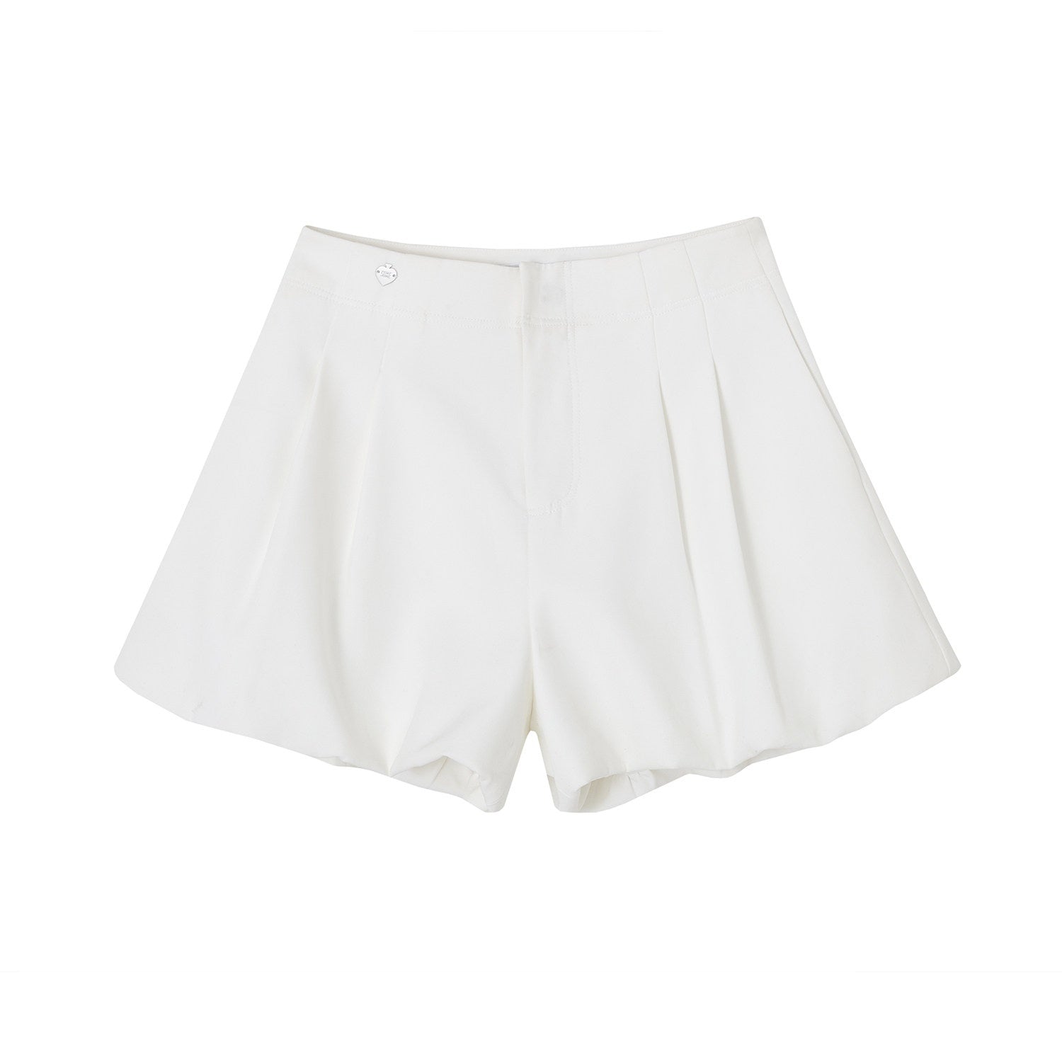 SOMESOWE_Stretchy_Natural_Waist_Loose_Straight_Black_White_Mid-Length_Shorts_MISSTT