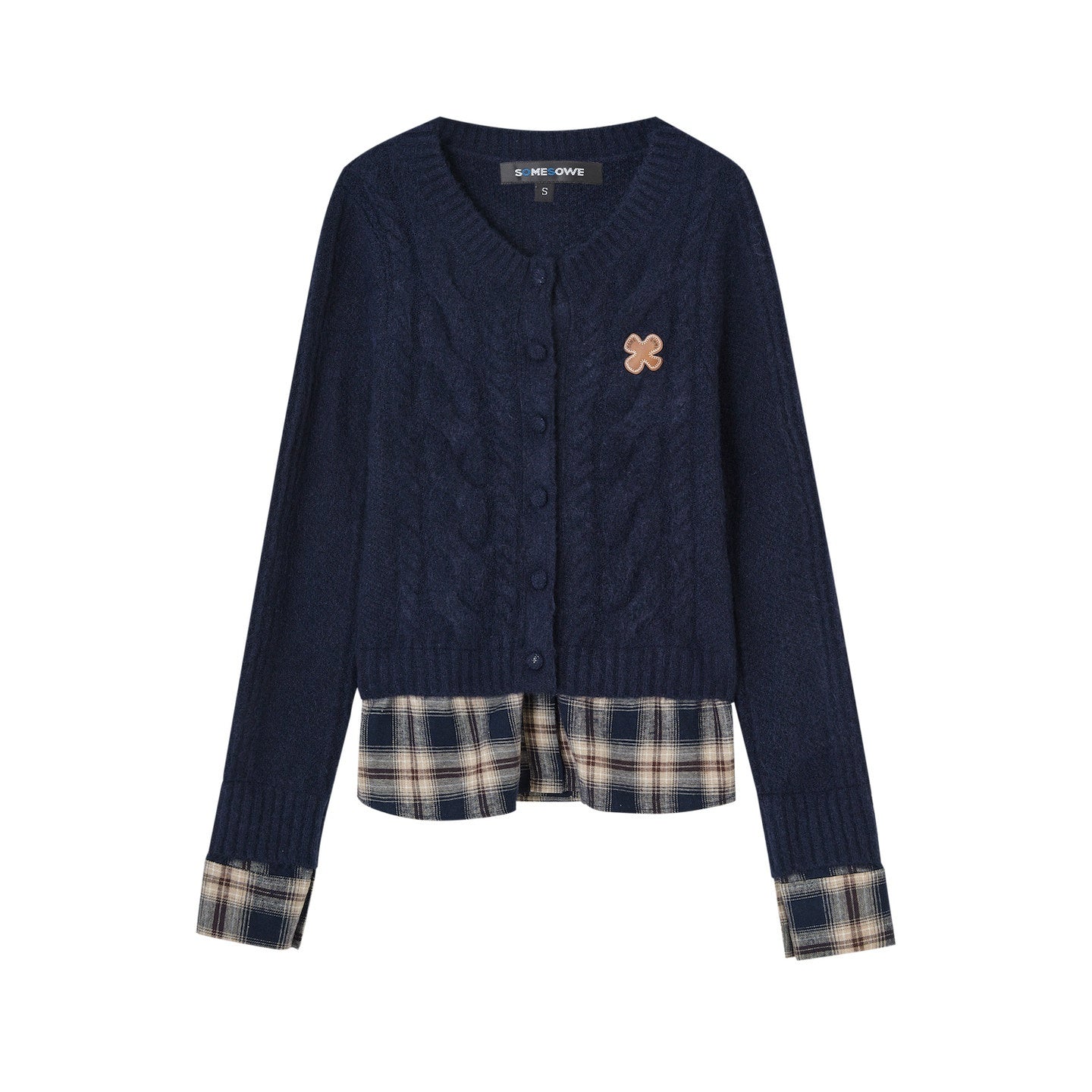 SOMESOWE_Faux_Two_Piece_Colorblock_Button_Round_Neck_Casual_Women_Cardigans_MISSTT