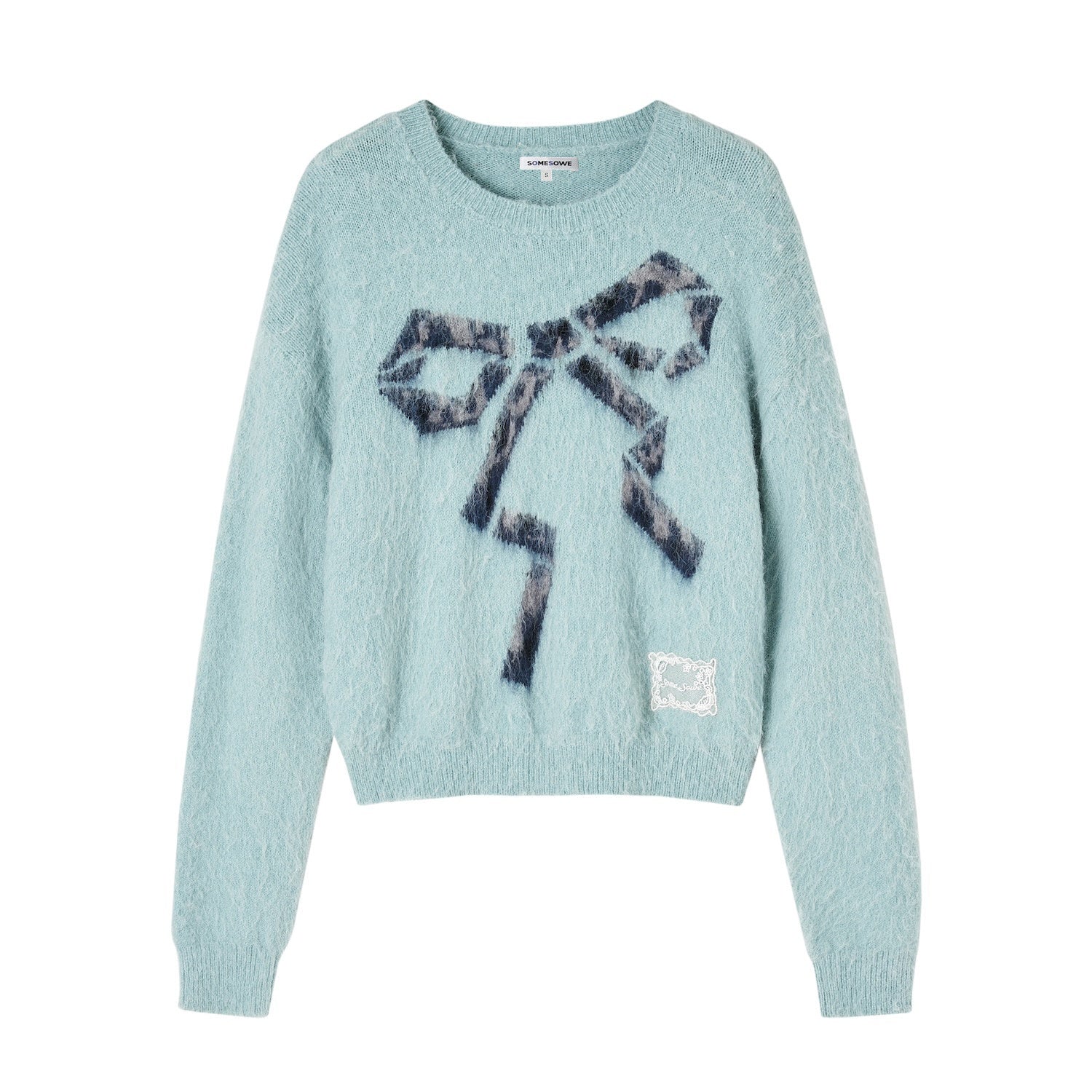 SOMESOWE_Floral_Knit_Pullover_Loose_Fit_Street_Style_Unisex_Knitwear_Sweaters_MISSTT
