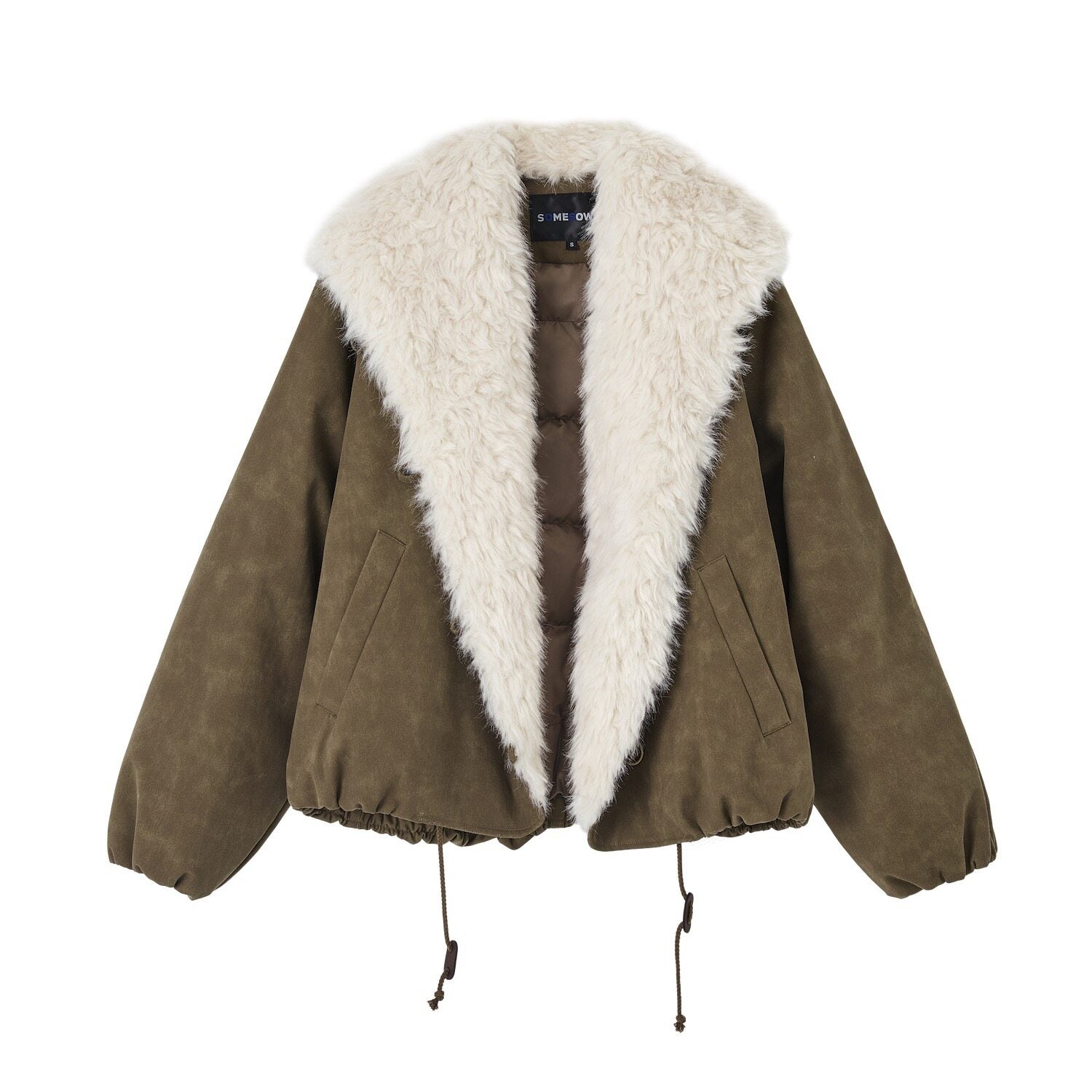 SOMESOWE_90_Percent_Duck_Down_Short_V-neck_White_Fur_Collar_Women_Down_Jackets_MISSTT