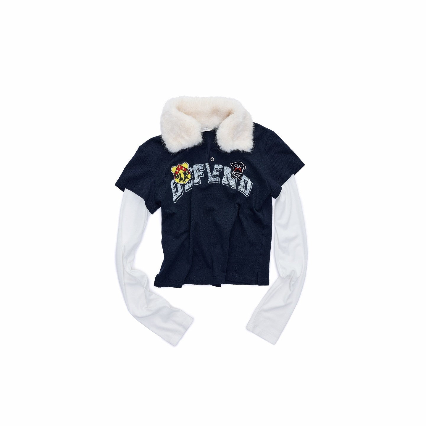 1JINN_STUDIO_100_Percent_Cotton_Printed_Logo_Casual_Slim_Long_Sleeve_Women_Polo_Collar_Polos_MISSTT