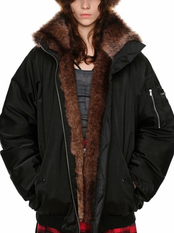 1JINN STUDIO 90 Percent Duck Down Insulated Regular Hoodless Zipper Women Parkas