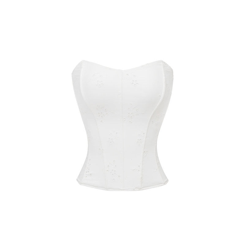 1JINN_STUDIO_Asymmetric_Slim_Fit_Short_Versatile_White_Jacquard_Solid_Swimwear_S_M_L_Bikinis_MISSTT