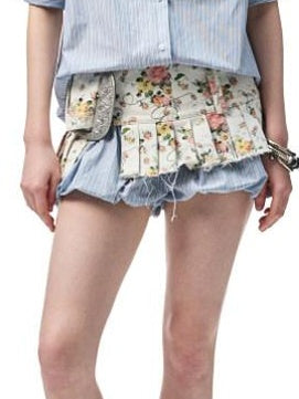 1JINN STUDIO Breathable Cotton Loose Fit Striped Notched Collar Office Top & Shorts Sets