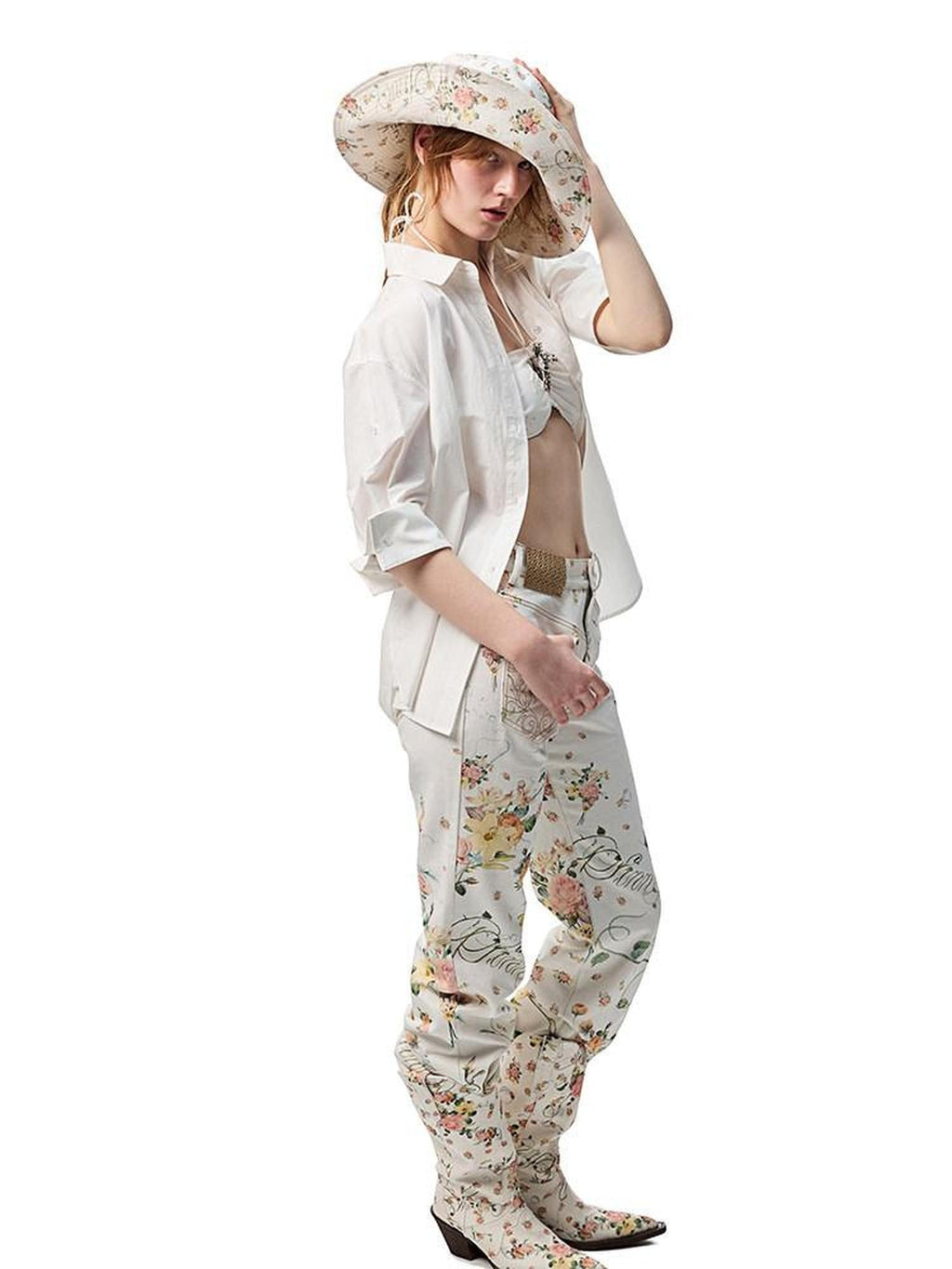 1JINN STUDIO Breathable Cotton Loose Fit Striped Notched Collar Office Top & Shorts Sets