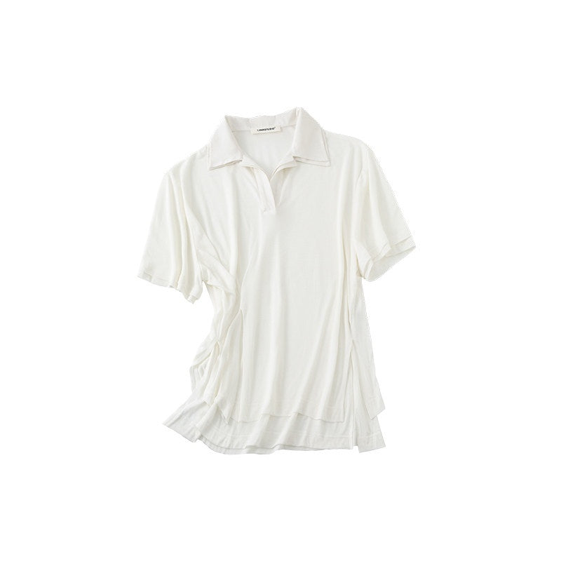 1JINN_STUDIO_Breathable_Lyocell_Acrylic_Blend_Slim_Fit_Polo_Collar_Casual_Street_Solid_Polos_MISSTT