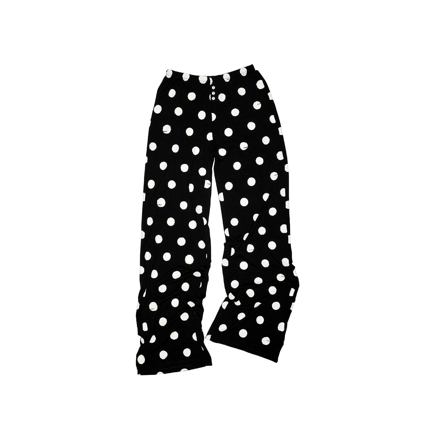 1JINN_STUDIO_Breathable_Polka_Dot_Colorblock_Cardigan_Long_Sleeve_Home_Women_Top_&_Pants_Sets_MISSTT