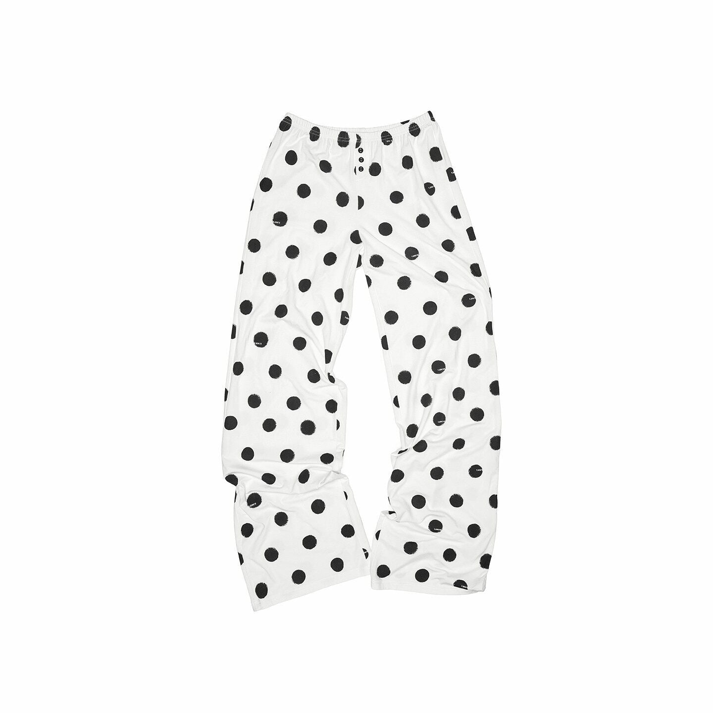 1JINN_STUDIO_Breathable_Polka_Dot_Colorblock_Cardigan_Long_Sleeve_Home_Women_Top_&_Pants_Sets_MISSTT
