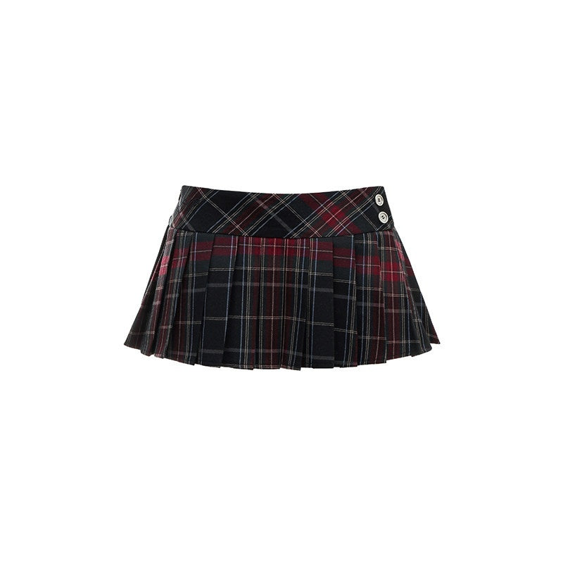 1JINN_STUDIO_Casual_Plaid_Low_Waist_Tie_A_Line_Knit_Wool_Lined_Pleated_Skirts_MISSTT