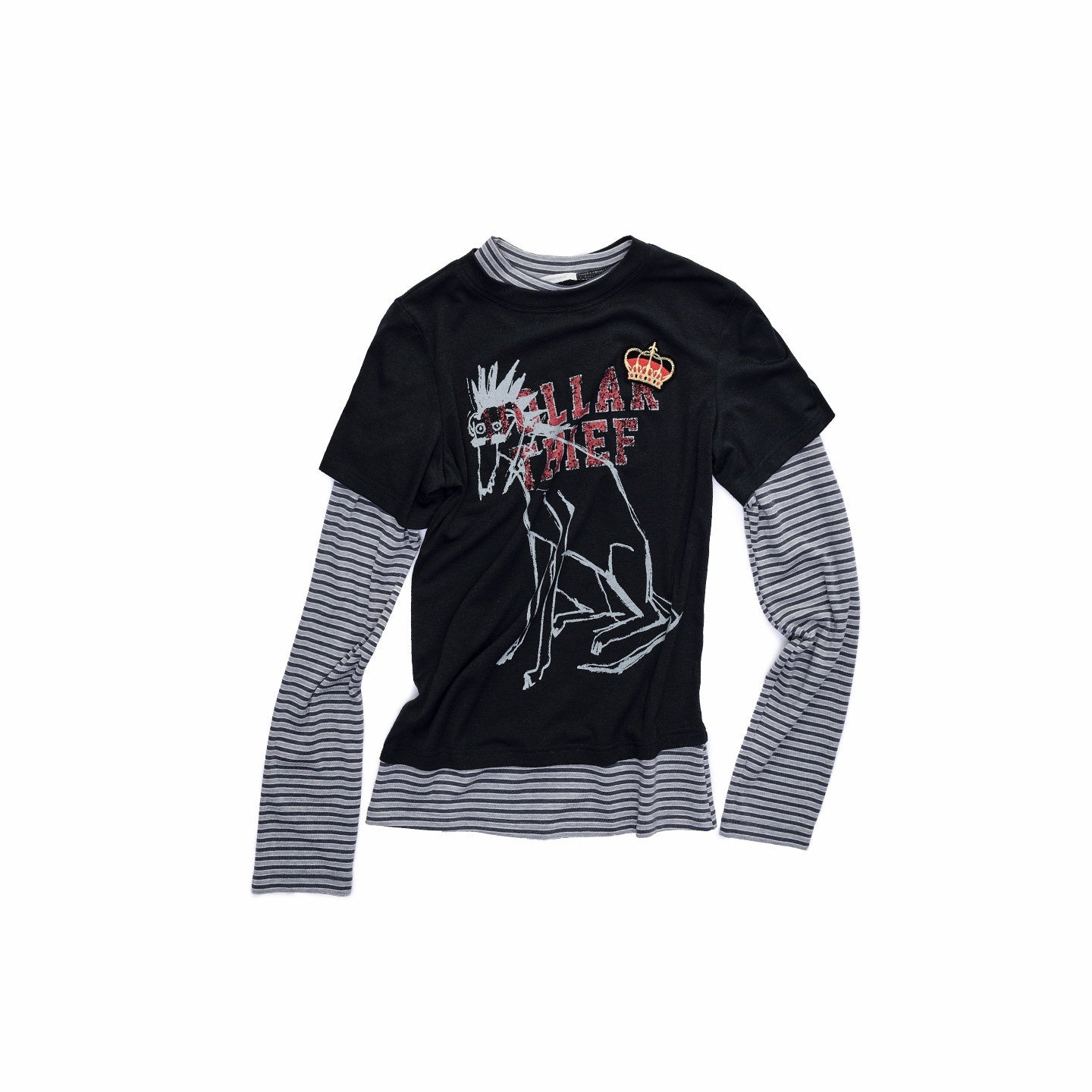 1JINN_STUDIO_Comfort_Stretch_Rayon_Faux_Layered_Women_Letter_Print_Long_Sleeve_T-Shirts_MISSTT