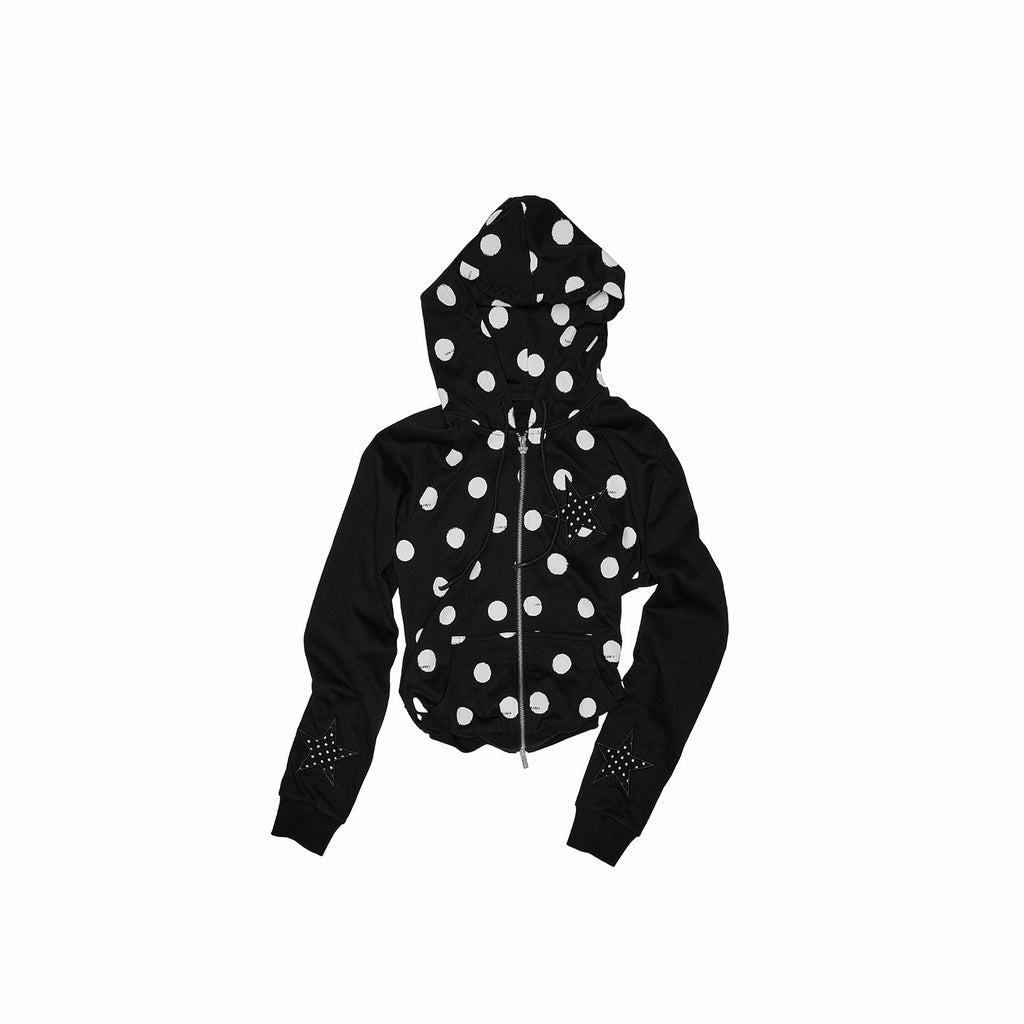 1JINN_STUDIO_Cotton_Blend_Slim_Fit_Crop_Hooded_Zip_Front_Women_Solid_Black_Grey_Zip_Hoodies_MISSTT