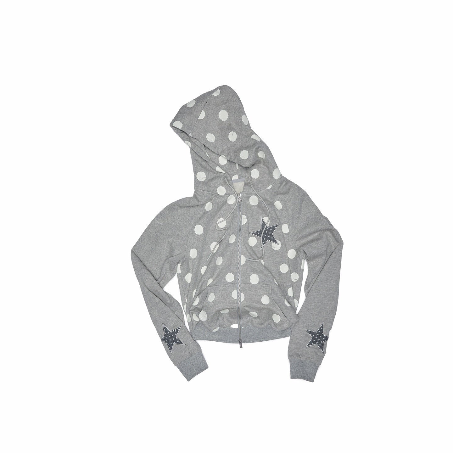 1JINN_STUDIO_Cotton_Blend_Slim_Fit_Crop_Hooded_Zip_Front_Women_Solid_Black_Grey_Zip_Hoodies_MISSTT