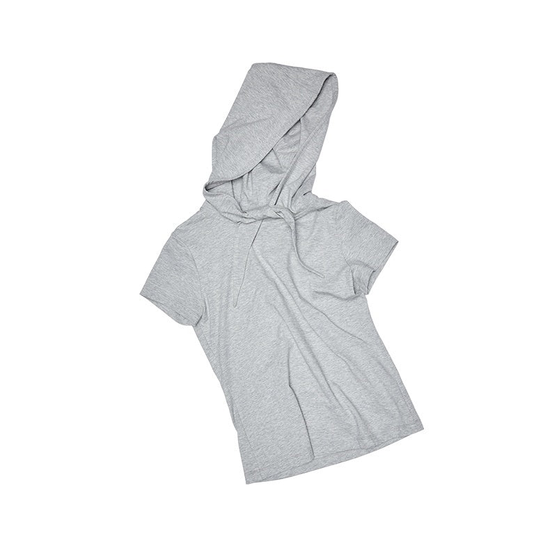 1JINN_STUDIO_Cotton_Hooded_Straight_Fit_Commuter_Women_Camel_White_Short_Sleeve_T-Shirts_MISSTT