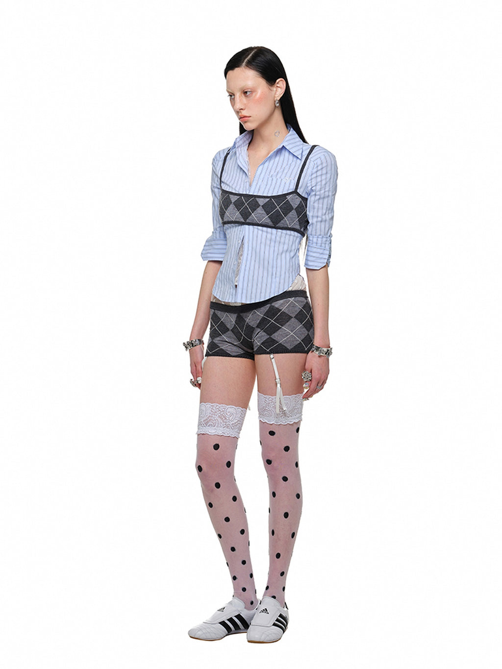 1JINN STUDIO Cozy Wool Blend High Waist Tailored Casual Women Knit Mini Shorts