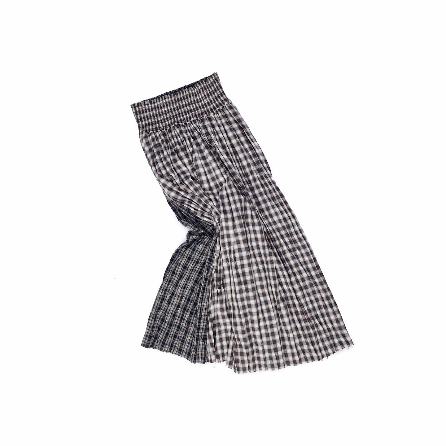 1JINN_STUDIO_Crinkle_Checked_Shirt_With_Pleated_Maxi_Skirt_Women_Casual_Chic_Top_&_Skirt_Sets_MISSTT