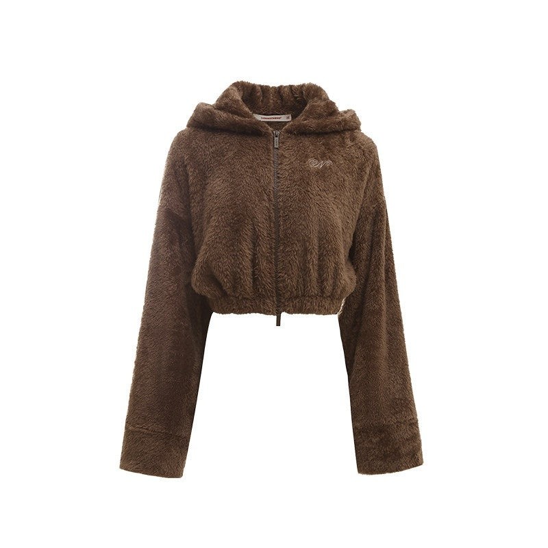 1JINN_STUDIO_Cropped_Pullover_Long_Sleeve_Straight_Leg_Brown_Ivory_Women_Top_&_Pants_Sets_MISSTT
