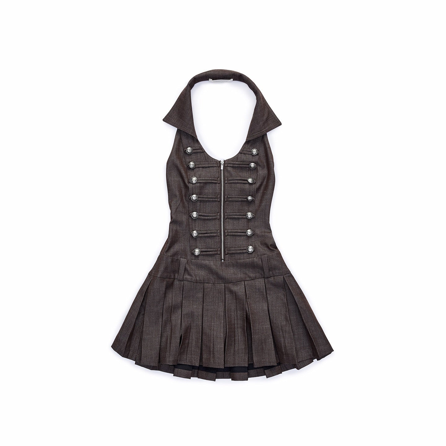 1JINN_STUDIO_Double_Breasted_Pleated_Regal_Collar_Fitted_Sleeveless_Women_Casual_Mini_Dresses_MISSTT