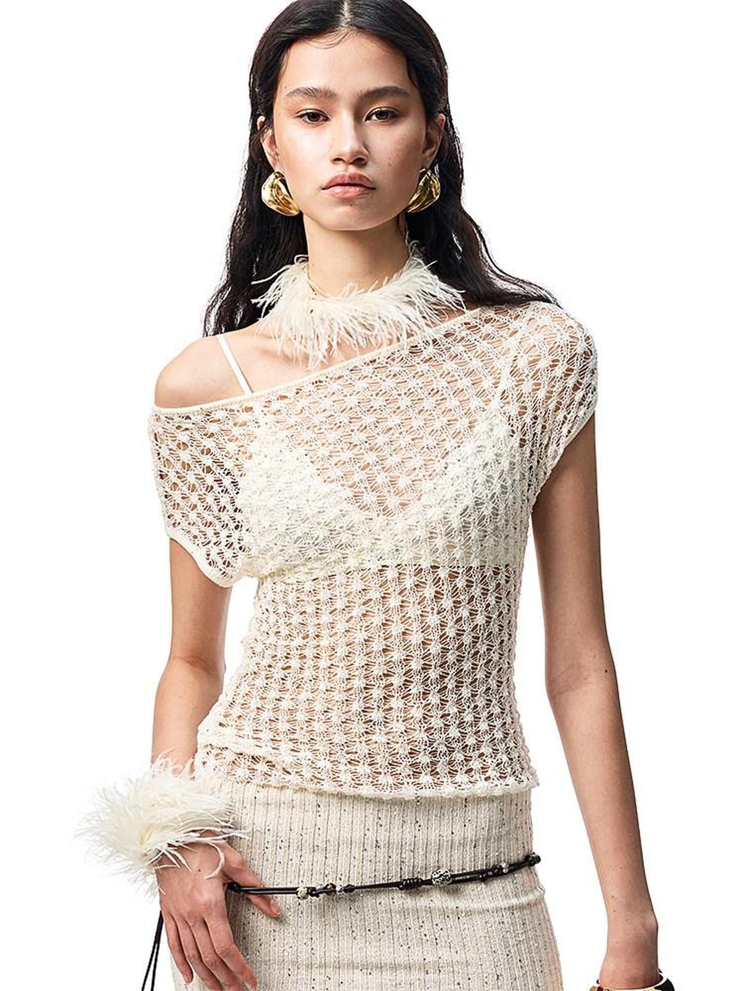 1JINN STUDIO Elegant Solid High Waist Sheath Sleeveless Off Shoulder Casual Mini Dresses