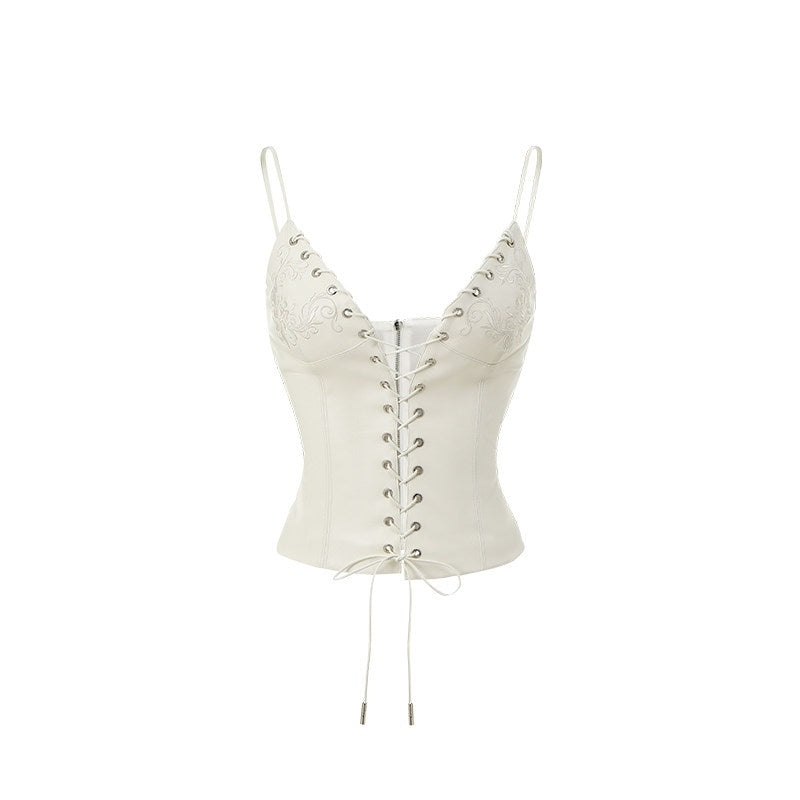 1JINN_STUDIO_Embroidered_Faux_Fur_French_Style_Tie_Strap_Women_No_Padding_Camisoles_MISSTT