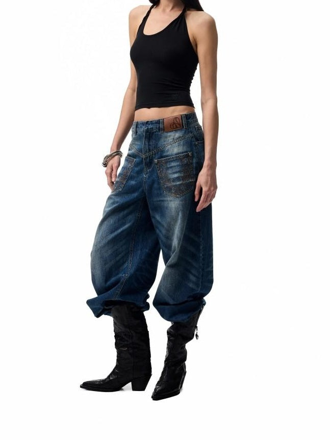 1JINN STUDIO Embroidered Heart Backless Slim Cropped Halter Women Stretch Viscose Camisoles