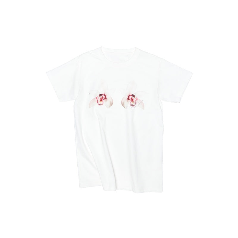 1JINN_STUDIO_Floral_Print_Cotton_Blend_Straight_Fit_Commuter_Women_Short_Sleeve_T-Shirts_MISSTT
