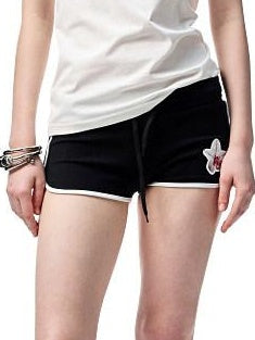 1JINN STUDIO Floral Print Cotton Blend Straight Fit Commuter Women Short Sleeve T-Shirts
