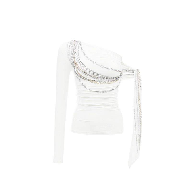 1JINN_STUDIO_Fringe_Office_Loose_Oblique_Neck_Womens_Printed_Nylon_Long_Sleeve_T-Shirts_MISSTT