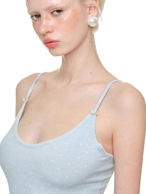 1JINN STUDIO High Waist Solid Spaghetti Strap Sweet Casual Slim Fit Viscose Mini Dresses