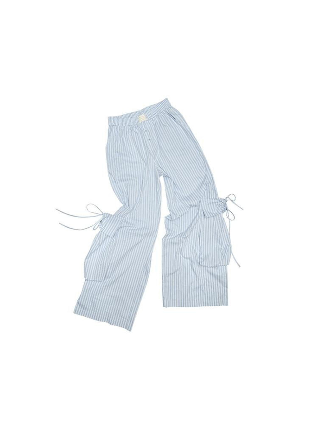1JINN STUDIO Jacquard Pocket Office Workwear Natural Waist Women Wide Leg Pants