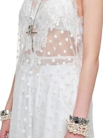 1JINN STUDIO Lace High Waist Spaghetti Strap Office Casual Women Polyester Mini Dresses