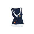 1JINN_STUDIO_Lace_Slim_U_Neck_Button_Short_Logo_Casual_Women_Black_Navy_Tank_Tops_MISSTT