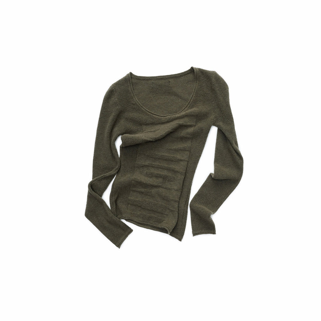 1JINN_STUDIO_Layering_Slim_Fit_Crew_Neck_Women_Solid_Black_Camel_Olive_Long_Sleeve_T-Shirts_MISSTT