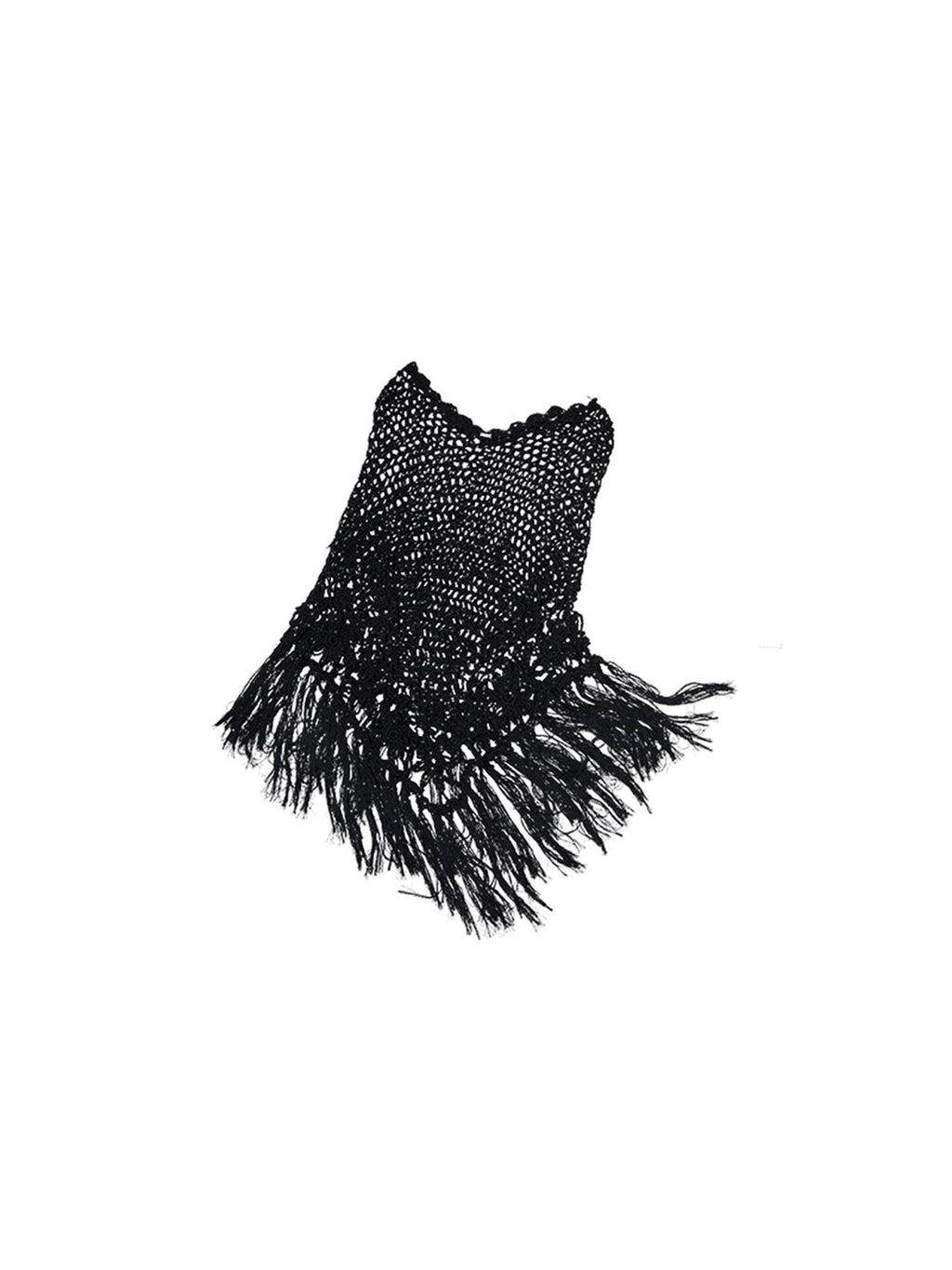 1JINN STUDIO Lightweight Polka Dot Rectangular Shawl European Chic Knit For Women Sweaters