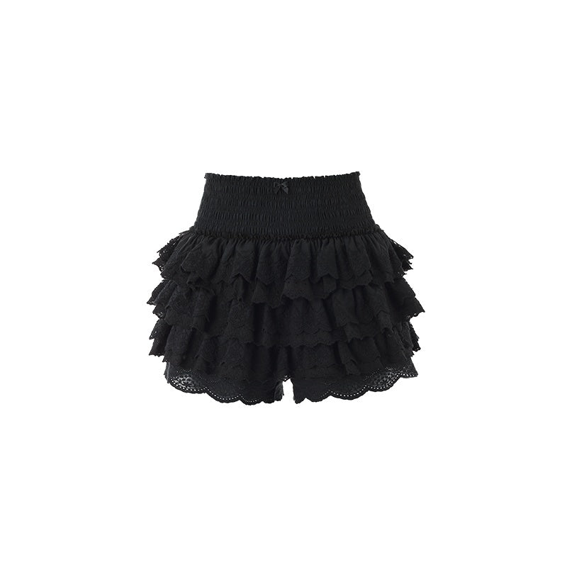1JINN_STUDIO_Low_Waist_Lace_Cotton_Slim_Fit_Street_Style_Solid_Color_Women_Mini_Shorts_MISSTT