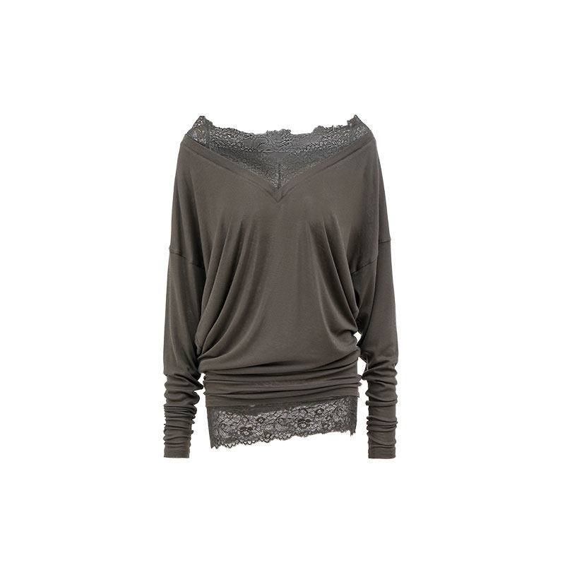 1JINN_STUDIO_Lyocell_Wool_Blend_Lace_V-neck_Loose_Punk_Street_Women_Long_Sleeve_T-Shirts_MISSTT