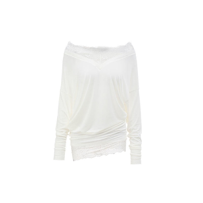 1JINN_STUDIO_Lyocell_Wool_Blend_Lace_V-neck_Loose_Punk_Street_Women_Long_Sleeve_T-Shirts_MISSTT