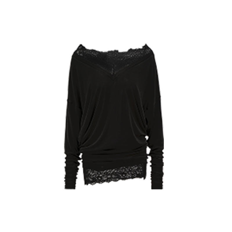 1JINN_STUDIO_Lyocell_Wool_Blend_Lace_V-neck_Loose_Punk_Street_Women_Long_Sleeve_T-Shirts_MISSTT
