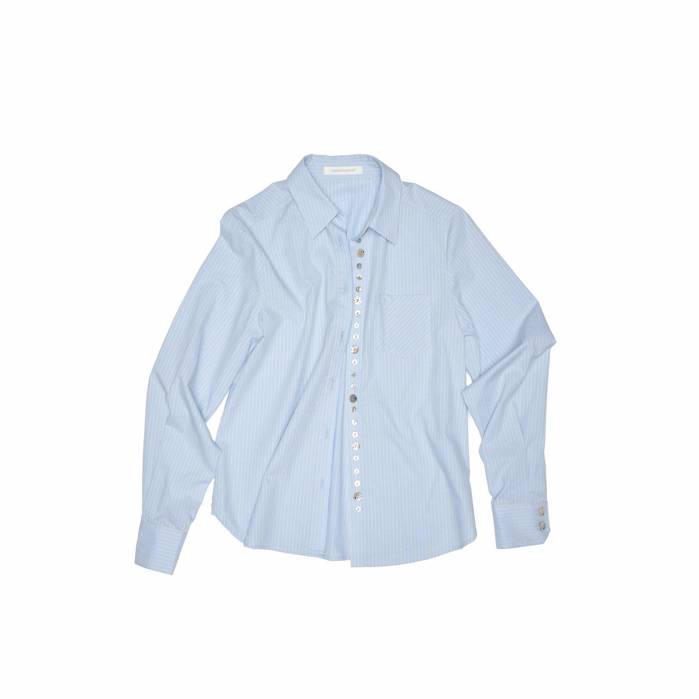 1JINN_STUDIO_Moisture_Wicking_Cotton_Slim_Fit_Polo_Collar_Long_Sleeve_Striped_Women_Shirts_MISSTT