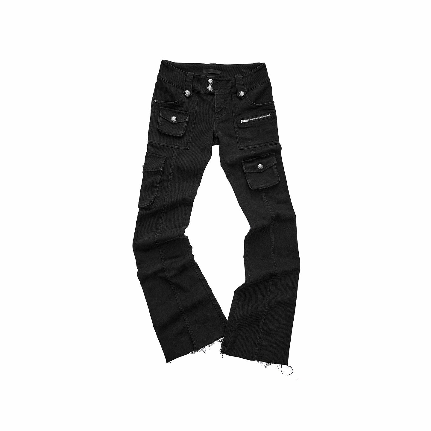 1JINN_STUDIO_Nylon_Stretch_Low_Rise_Utility_Pocket_American_Women_Micro_Flare_Flared_Pants_MISSTT