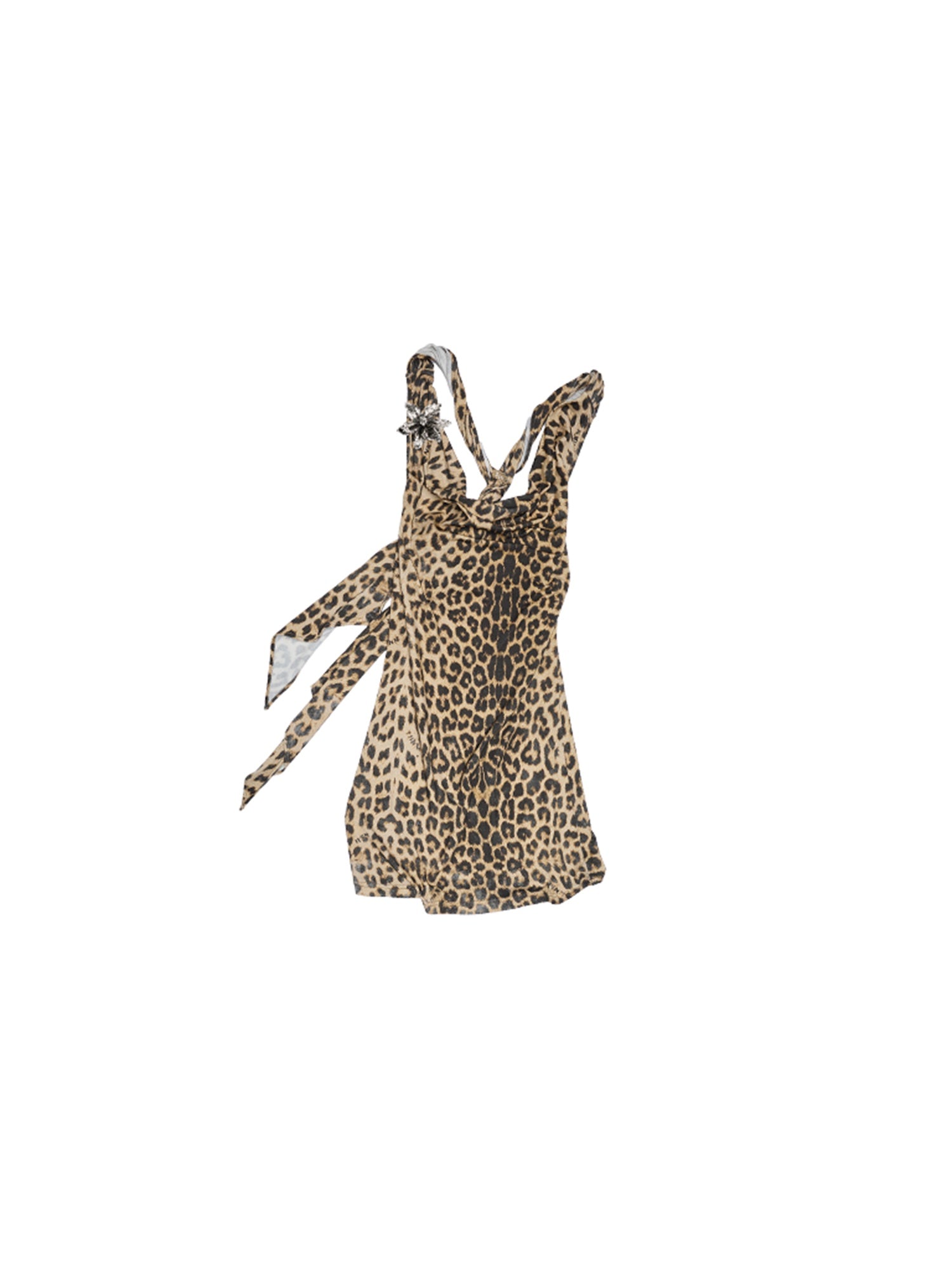 1JINN STUDIO Open Back Versatile Slim Fit Floral Leopard Print Women Viscose Tank Tops