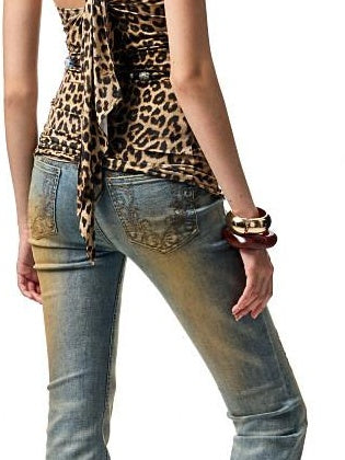 1JINN STUDIO Open Back Versatile Slim Fit Floral Leopard Print Women Viscose Tank Tops