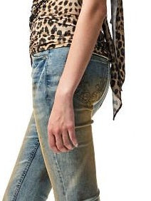 1JINN STUDIO Open Back Versatile Slim Fit Floral Leopard Print Women Viscose Tank Tops