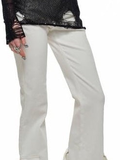 1JINN STUDIO Openwork V-neck Regular Fit Office Knit Pullover Women Acrylic Blend Sweaters